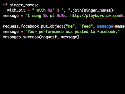 Graph barstar facebook python