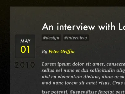 blog design idea