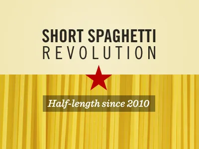 Short Spaghetti Revolution beige pasta revolution sentinel spaghetti tradegothic type