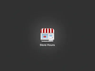 Store Hours hours icon iphone store