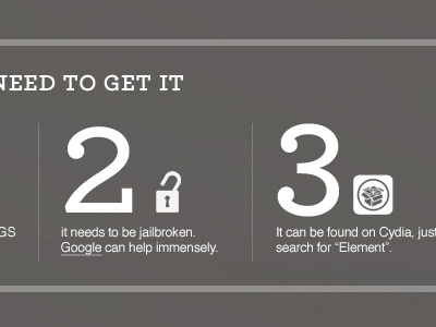 Element crop (last one) element icons iphone numbers steps web