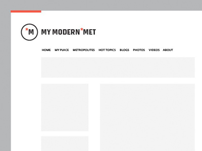 My Modern Met Logo design icon logo website