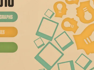 Monthly Recap Infographic cicon color design infographic paper texture