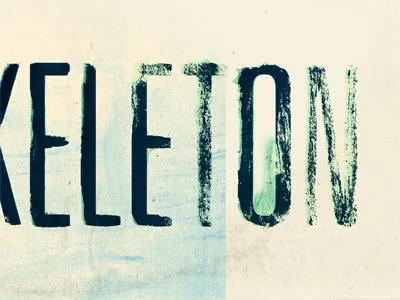 Partial Skeleton painted texture