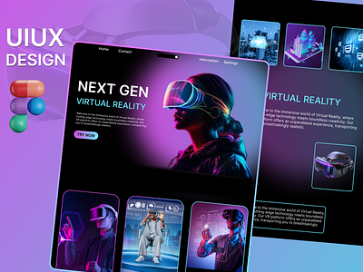 Next Gen VR2 conceptualdesign figma figmaexpert landingpage nextgeneration resposivesite tabletdesign uiuxdesign virtualreality vr