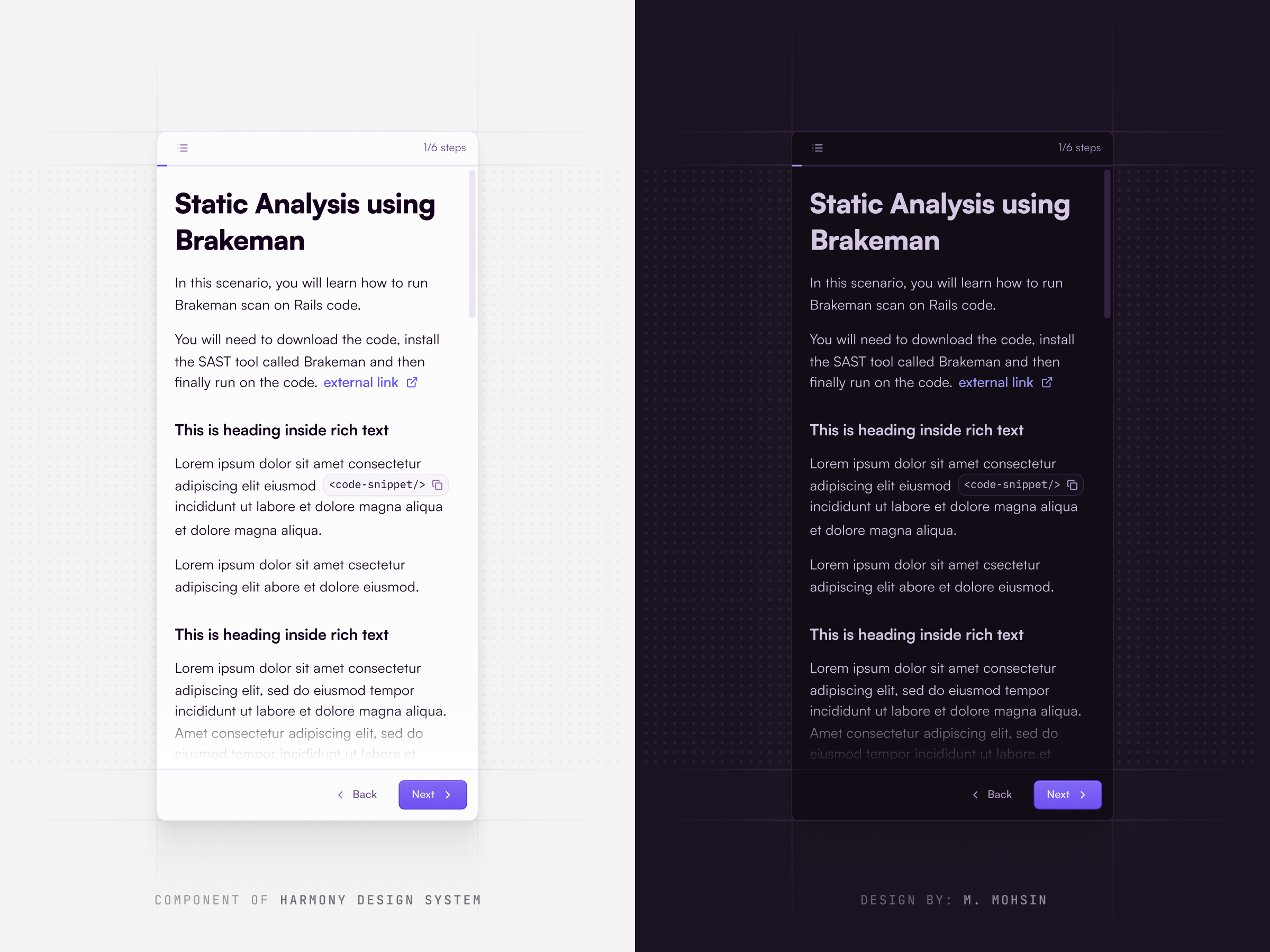 Syllabus Column UI - Harmony Design System clean ui component design system layout learning saas minimal product design product designer saas product sidebar ui ui design uiux uk usa user experience user interface ux ux design visual design