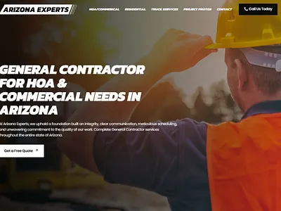 General Contractor Web Design branding logo web design wordpress