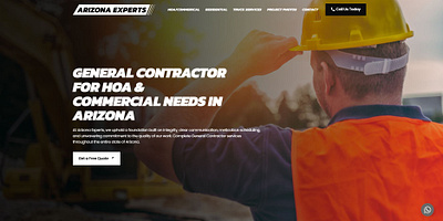 Arizona Experts, General Contractors in Arizona branding logo web design wordpress