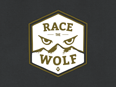 Race the Wolf · Logo Design advertising branding hand drawn logo vector