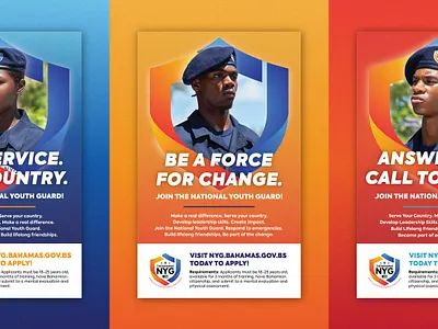 Bahamas National Youth Guard Posters advertising bahamas bahamas graphic design bahamas national youth guard bahamian designer bahamian graphic design bahamian graphic designer design graphic design poster poster design print design printing youth program