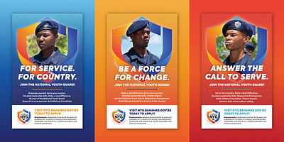 Bahamas National Youth Guard Posters advertising bahamas bahamas graphic design bahamas national youth guard bahamian designer bahamian graphic design bahamian graphic designer design graphic design poster poster design print design printing youth program