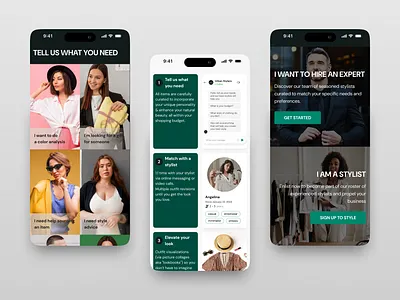 Mobile App UI/UX Design for an Online Fashion Store clean clothes color design fashion minimal mobile mobile design style stylists website ui ux web design website