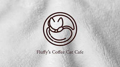 Fluffy's Coffee Cat Cafe ║ Logo branding design digital design graphic design logo