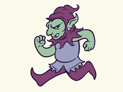 Hoppin' Goblin art branding cartoon character design dnd fantasy goblin graphic design illustration illustrator logo mascot mascotdesign vector