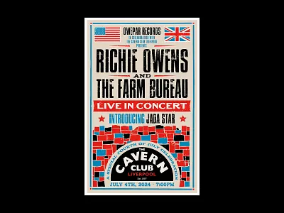 Tour poster for Owepar Records