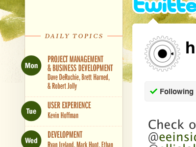 Twitter background calendar franklin gothic georgia happy cog roberts jolly twitter