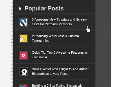 Sidebar Dark-y Concept black dark sidebar wordpress