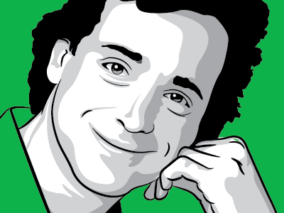 Bob bob saget danny tanner dont ask full house grayscale green half baked illustration vector