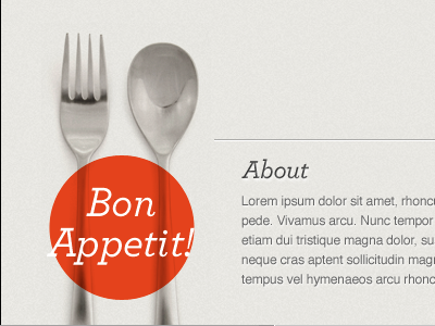 Bon Appetit! archer blog food red redesign