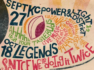 Beer Face beer beer face beerfest color hand drawn poster type