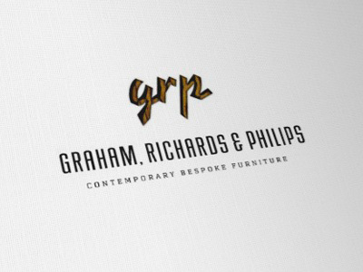 GRP Bespoke Furniture Logo furniture logo monogram