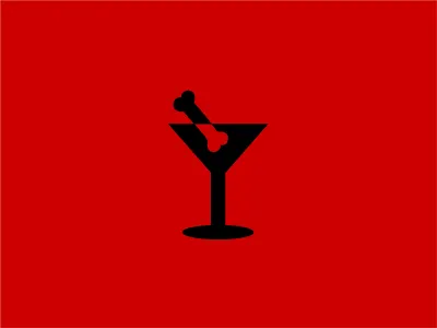 Lounge Hounds WIP bone cocktail drinks hounds logo lounge red