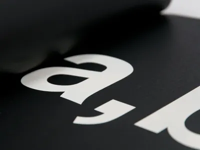 a, b bw cliches print