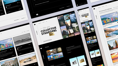 Collective Strangers brand identity branding design ui ui design ux ux design web design web3