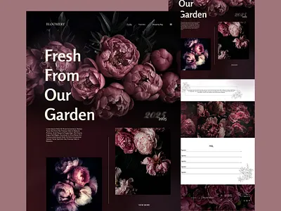 Flower Shop Landing Page design ecommerce figma graphic design landing page minimalistic ui