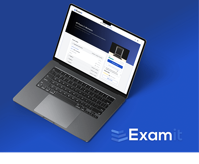 Examit - E-learning Web Application animation clean design e learning education online courses studying ui user interface ux web application web design