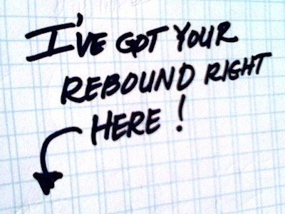 Handwritten Rebound handwriting rebound