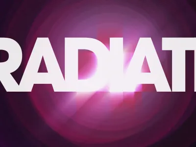 Radiate after effects purple text