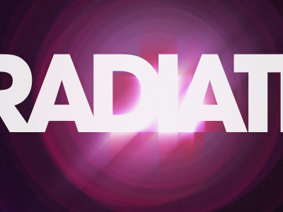 Radiate after effects purple text