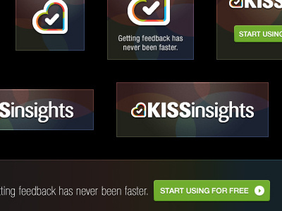 KISSinsights banners ready for distribution ad banners kissinsights