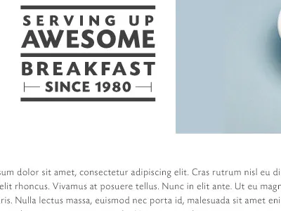 Fresh Breakfast blue breakfast type white