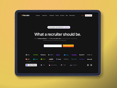 AI Recruiter Platform dashboard figma prototyping ui uiux ux web design