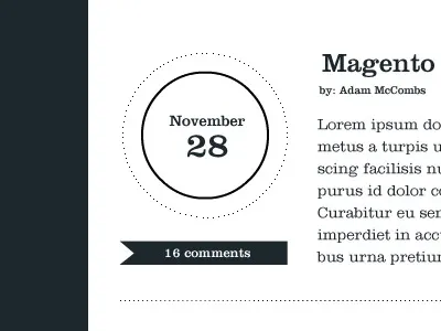 eCommerce Blog Design blog blue ecommerce white