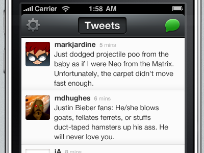 Beak for iPhone: Updated Timeline UI (2) beak iphone twitter ui