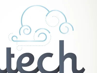 cloudy blue gradients gray illustrator logo