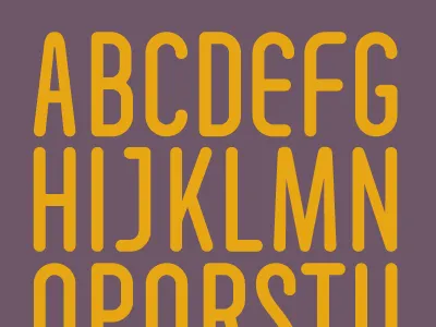 Comet Typeface Sketch gray orange type typography