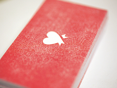 ROR Letterpress Business Cards bussiness card heart letterpress red