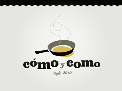 Cómo y como food logo recipes web