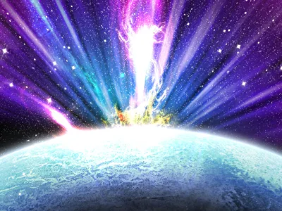 Aurora abstract photomanip photoshop planet space