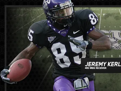 TCU athletics black college design football grey sports tcu textured website
