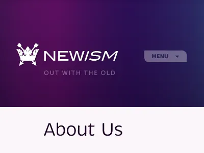 Newnewism logo navigation newism purple site