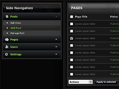 Admin Panel admin clean dirt interface textured ui