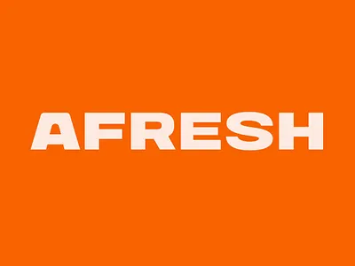 Afresh Studio Logo Type (Alternate) brand refresh branding logo logo type
