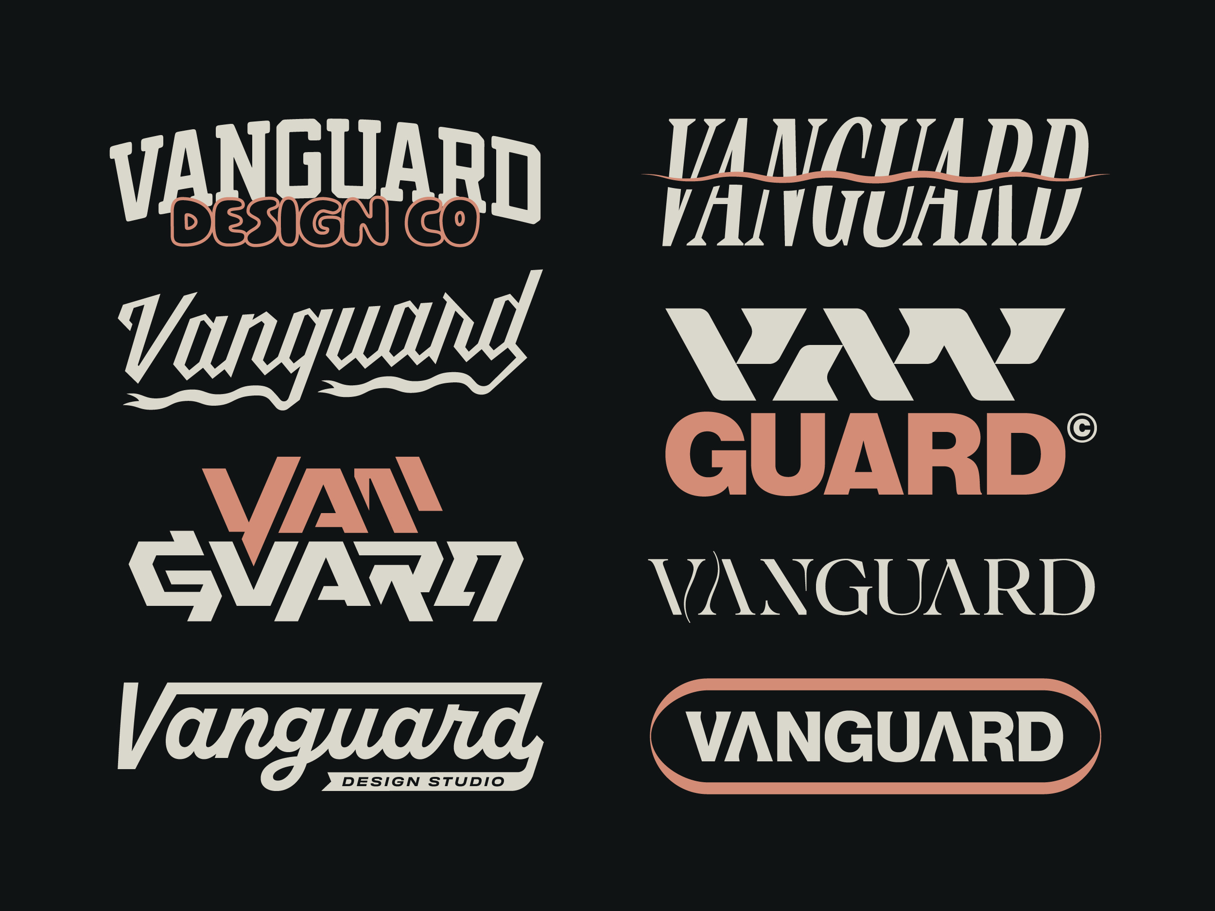 Example of Vanguard Typography Kit