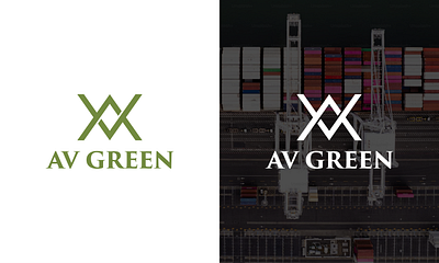 AV Green Transportation logo design app branding design graphic design illustration logo typography vector