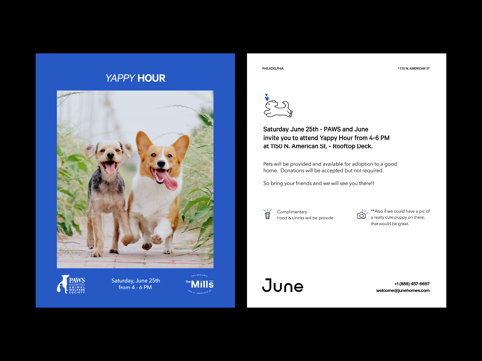 Yappy Hour - Poster Layout abstract design elegant flat design gradient illustration minimalist modern typography ui